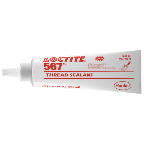 2087069 Loctite 567 High Temperature Thread Sealant, Tube, 250 ml